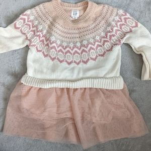 Girls Gap sweater dress 12-18mo